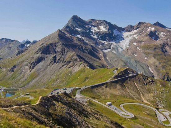 Aussicht auf die Großglockner Hochalpenstraße in den österreichischen Alpen