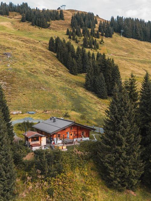 A bird’s-eye view of the Bachalm in summer.